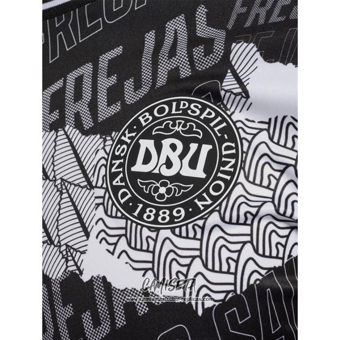 Camiseta Pre Partido del Dinamarca 2024 Negro